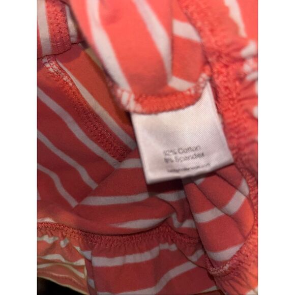 Hanna Andersson striped short sleeve tiered ruffle dress - Picture 3 of 4